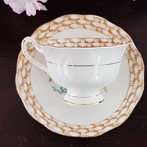 Royal Albert Basket of Flowers Tea Cup Bone China England - Picture 3 of 11